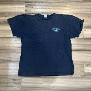 VTG Cotton Magic Kauai Hawaii Embroidered Navy Short sleeve Shirt Size Medium